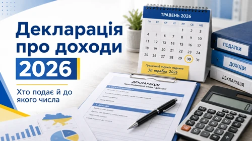 Декларація про доходи 2026: хто подає й до якого числа