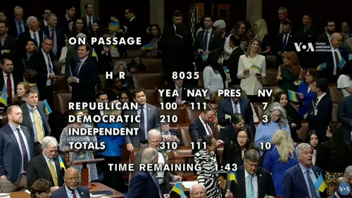 Historic moment: The House of Representatives of the US Congress voted to allocate aid to Ukraine