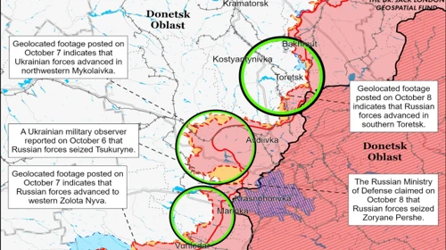 ISW: Наступ росіян на Донеччині може досягнути кульмінації у найближчі місяці