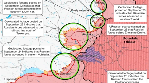 ISW: Наступи росіян під Вугледаром і Покровськом мають на меті розтягнути українські сили