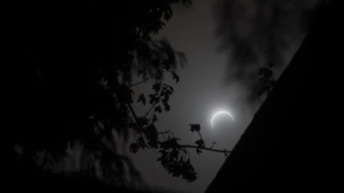 NASA showed a unique solar eclipse