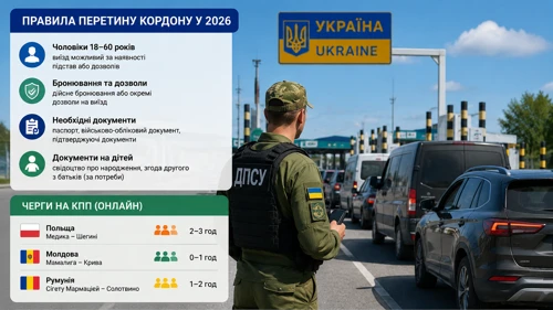 Перетин кордону 2026: правила, документи, черги на КПП