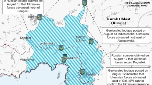 У ISW не вважають, що українські сили контролюють всю територію в Курській області, про яку заявили