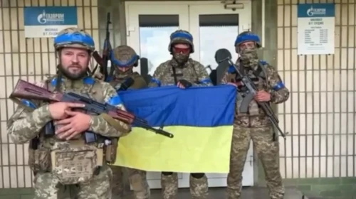 Video of Ukrainian soldiers in Russia's Sudzha appears online, no official comment