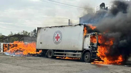 Ukraine collects evidence of Russian attack on Red Cross humanitarian mission in Donetsk Oblast