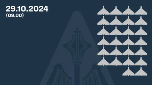 В ніч на 29 жовтня РФ атакувала балістикою, КАБами та дронами: ППО знищила 26 ворожих БпЛА