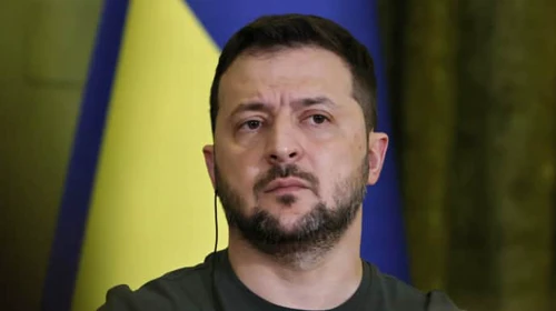 Zelenskyy arrives at Ukraine Defence Contact Group meeting