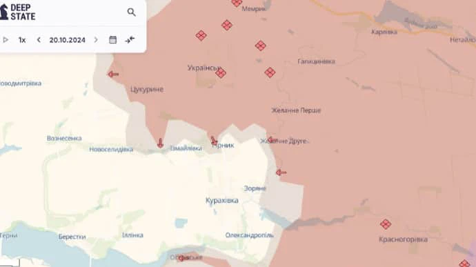 DeepState: Ворог окупував ще одне село на Донеччині та просунувся на Харківщині