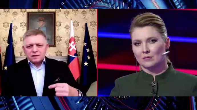 Slovak PM tells Russian propagandist he wants to visit Moscow on 9 May