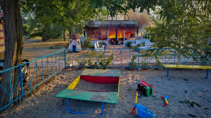 Russian attack on children's café in Zaporizhzhia Oblast on 20 August: 6 children in hospital, 2 in serious condition