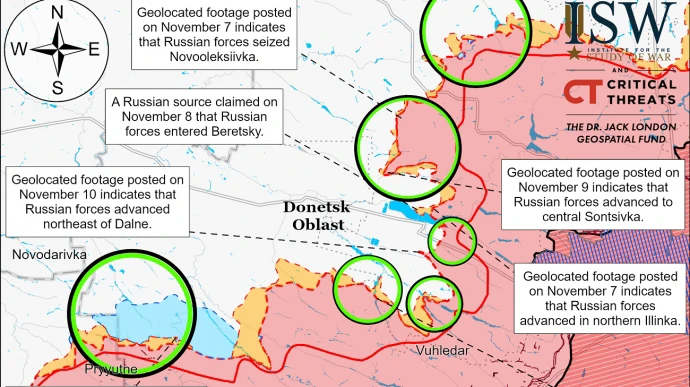 Росіяни використовують захоплення Вугледара для подальшого наступу – ISW