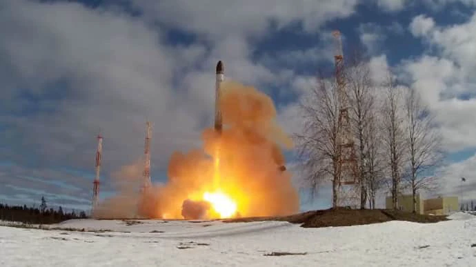 Russians launch intercontinental ballistic missile at Ukraine in morning