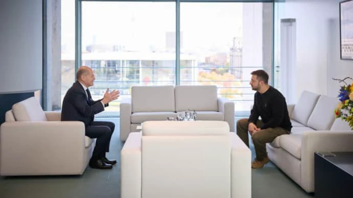 Zelenskyy says meeting with Scholz was "most important one since full-scale Russian invasion"